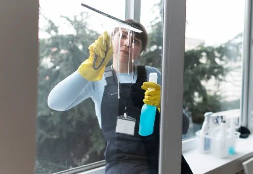 Nettoyage de vitres intérieures et extérieures au Mesnil-au-Val